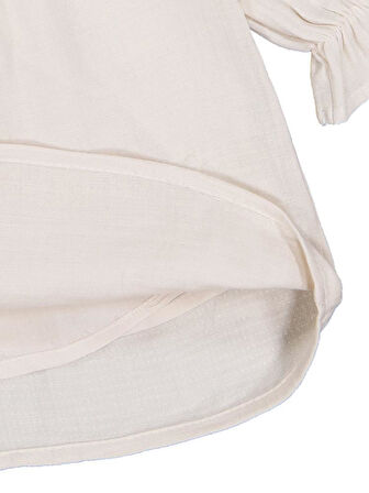 Civil Girls Roba Çiçekli 2-5 Yaş Elbise - Bej 4-5 Yaş