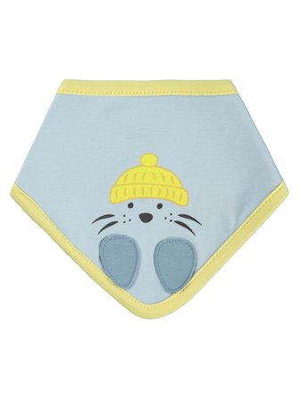 Civil Baby Yıldız Baskılı 2 li Mama Önlüğü - Mavi