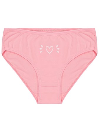 Civil Girls Kalp  2-10 Yaş Kız Çocuk 2'li Külot - Standart