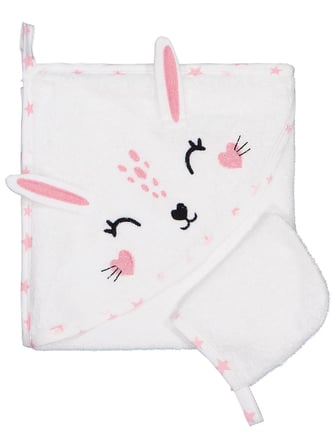 Civil Baby Tavşan Kulaklı Bambu Havlu - Ekru