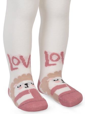 Civil Baby Love 6- Bebek Kız Külotlu Çorap - Ekru