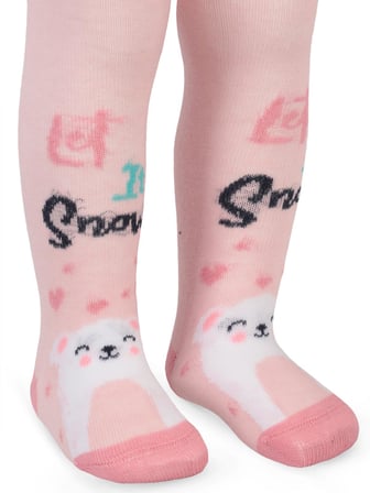 Civil Baby Let It Snow 6- Bebek Kız Külotlu Çorap - Pembe