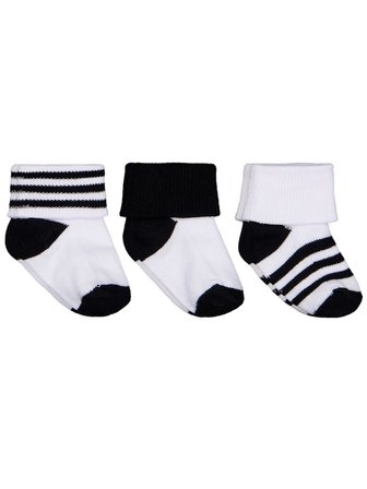 Civil Baby Siyah-Beyaz Asetat 0-24 Ay Çorap Setleri - Standart