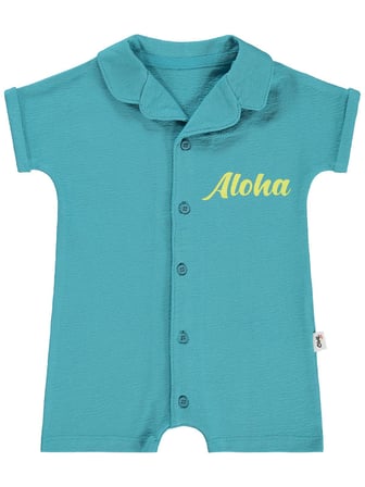 Civil Baby Aloha Baskılı 6-18 Ay Tulum - Yeşil