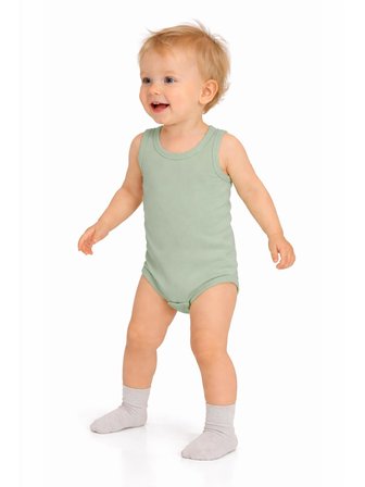 Civil Baby 3'lü Karışık Renk 3-36 Ay Çıtçıtlı Badi - Bej 9-12 Ay