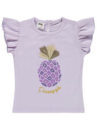 Civil Baby Ananas Baskılı 6-18 Ay Takım - Lila 6-9 Ay