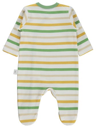 Civil Baby Çizgili 1-9 Ay Tulum - Ekru