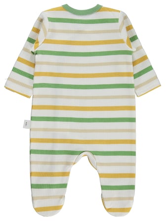 Civil Baby Çizgili 1-9 Ay Tulum - Ekru