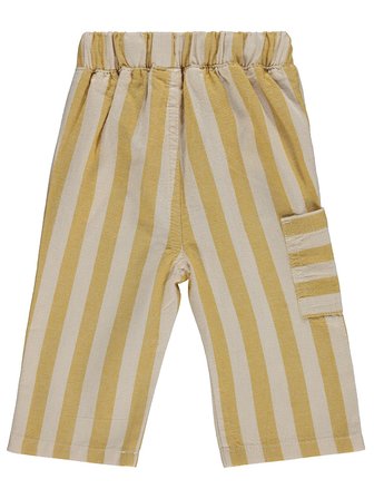 Civil Baby Çizgili Yan Cepli 6-18 Ay Pantolon - Hardal