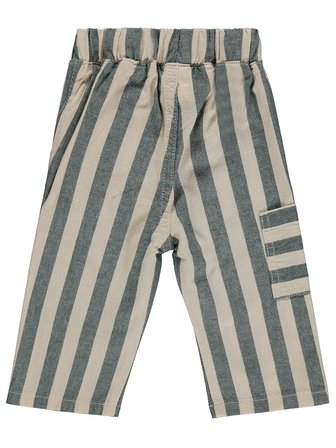 Civil Baby Çizgili Yan Cepli 6-18 Ay Pantolon - Yeşil