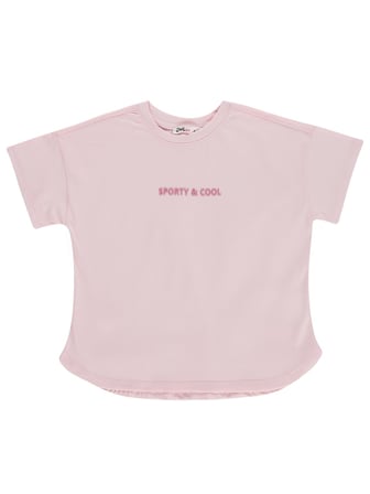 Civil Girls Sporty&Cool Baskılı 10-13 Yaş Tişört - Soluk Leylak