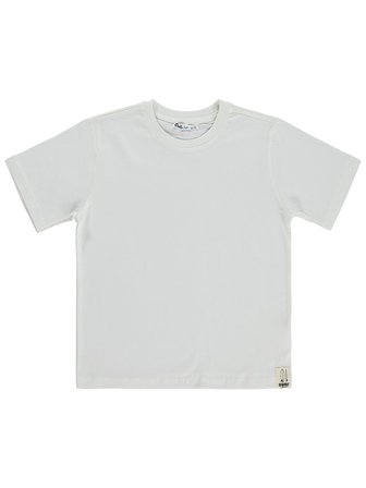 Civil Boys Basic Surf Etiketli 6-9 Yaş Tişört - Kırık Beyaz
