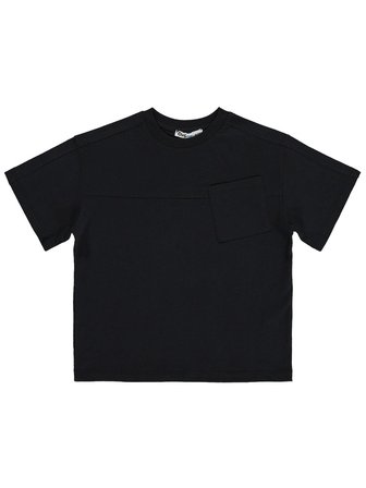 Civil Boys Basic Flamlı 6-9 Yaş Tişört - Siyah