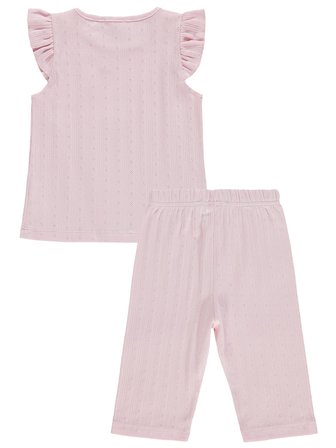 Civil Girls Kaprili 2-5 Yaş Pijama Takımı - Pembe