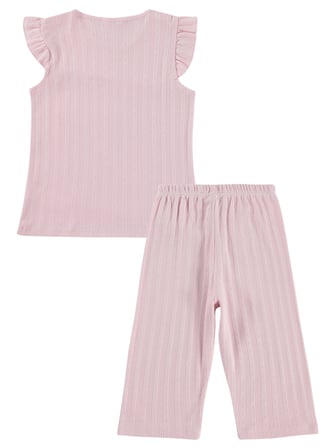 Civil Girls Kaprili 6-9 Yaş Pijama Takımı - Pembe