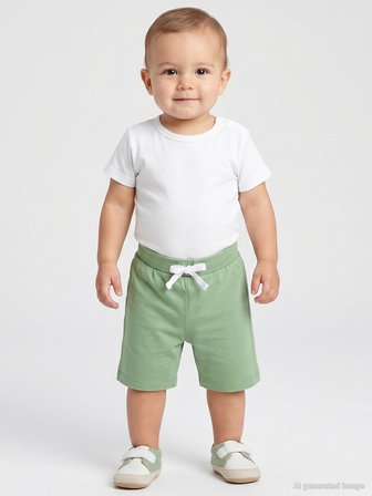 Civil Baby Ribanalı 6-18 Ay Erkek Kapri - Haki