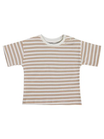 Civil Baby Çizgili 6-18 Ay Tişört - Kahverengi