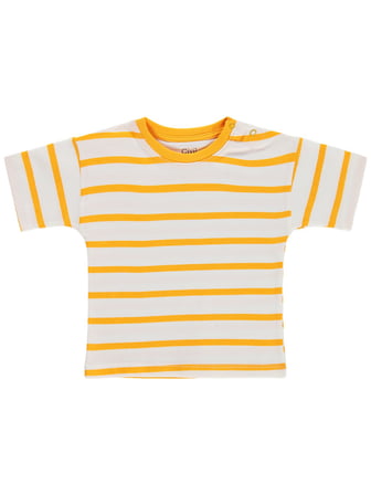 Civil Baby Çizgili 6-18 Ay Tişört - Hardal