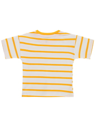 Civil Baby Çizgili 6-18 Ay Tişört - Hardal