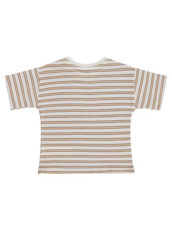 Civil Baby Çizgili 6-18 Ay Tişört - Kahverengi