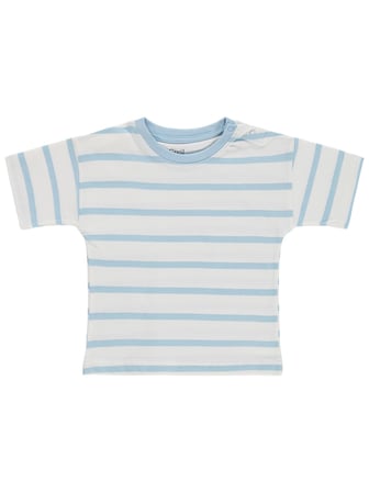 Civil Baby Çizgili 6-18 Ay Tişört - Mavi