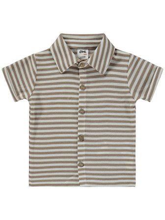 Civil Baby Çizgili 6-18 Ay Takım - Kahverengi