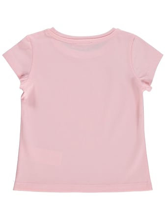 Civil Girls Çiçek Baskılı 2-5 Yaş Tişört  - Pembe