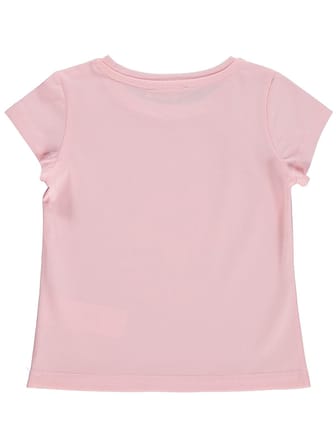 Civil Girls Çiçek Baskılı 2-5 Yaş Tişört  - Pembe
