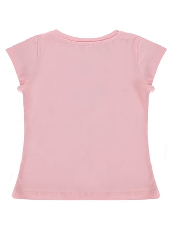 Civil Girls Balerin Kız Baskılı 2-5 Yaş Tişört  - Pembe