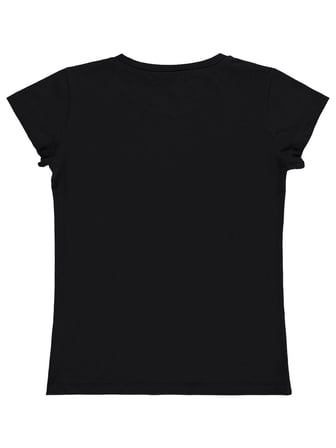 Civil Girls Aloha Beach Baskılı 10-13 Yaş Tişört  - Siyah
