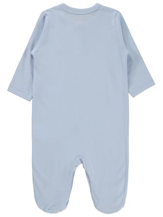 Civil Baby Yıldız Nakışlı 1-9 Ay Tulum - Mavi