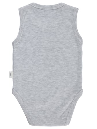 Civil Baby Aslan Baskılı 3-36 Ay Çıtçıtlı Badi - Gri