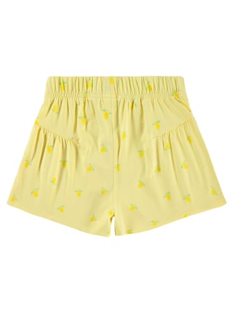 Civil Girls Limon Desenli 6-9 Yaş Şort - Sarı