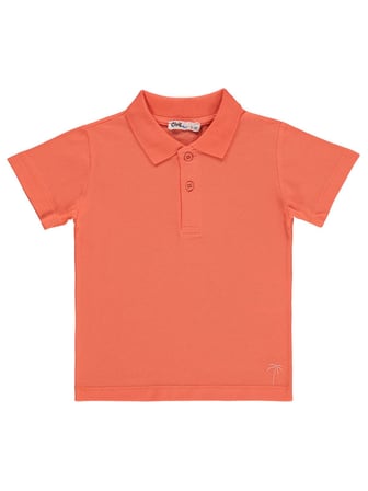 Civil Boys Erkek Çocuk Palmiye Nakışlı Polo Yaka 2-5 Yaş Tişört - Pembe