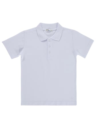 Civil Boys Palmiye Nakışlı Polo Yaka 10-13 Yaş Tişört - Beyaz