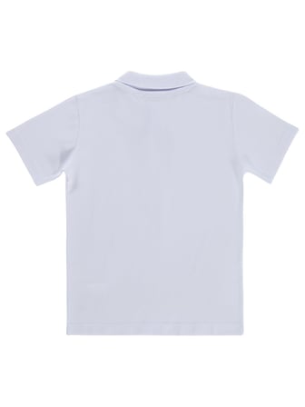 Civil Boys Palmiye Nakışlı Polo Yaka 10-13 Yaş Tişört - Beyaz