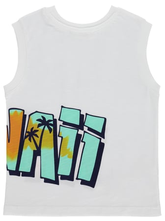 Civil Boys Hawaii Basklı 2-5 Yaş Tişört - Kırık Beyaz