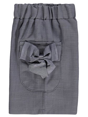 Civil Baby Cepli Fiyonklu 6-18 Ay Şort - Gri