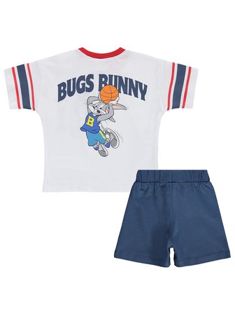 Civil Baby Bugs Bunny Baskılı 6-18 Ay Takım - Beyaz