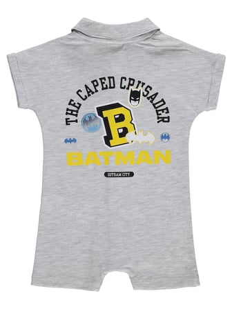 Civil Baby Batman Baskılı 6-18 Ay Tulum - Gri