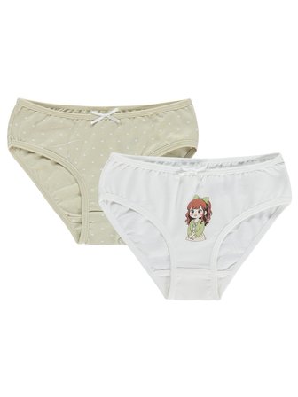 Civil Girls Cute 2-10 Yaş Kız Çocuk 2'li Külot - Standart