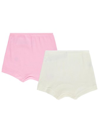 Civil Girls Çilek Ribana 2-10 Yaş Kız Çocuk 2'li Boxer - Standart