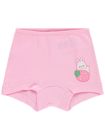 Civil Girls Çilek Ribana 2-10 Yaş Kız Çocuk 2'li Boxer - Standart