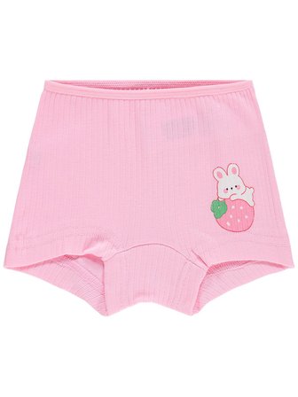 Civil Girls Çilek Ribana 2-10 Yaş Kız Çocuk 2'li Boxer - Standart