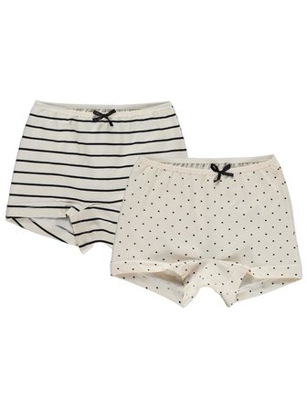Civil Girls Puantiye 2-10 Yaş Kız Çocuk 2'li Boxer - Standart