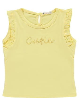 Civil Girls Cutie Nakışlı 2-5 Yaş Takım - Sarı