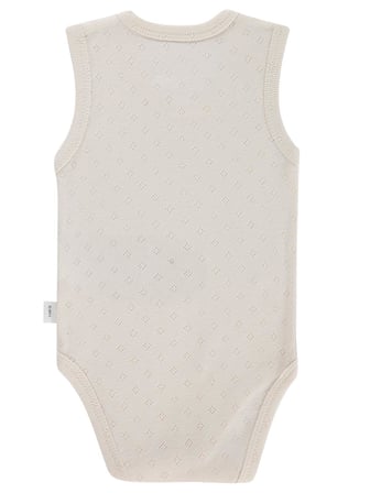 Civil Baby Jakarlı 3-36 Ay Çıtçıtlı Badi - Ekru
