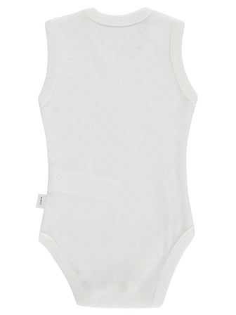 Civil Baby Jakarlı 3-36 Ay Çıtçıtlı Badi - Beyaz