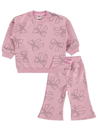 Civil Baby Fiyonk Empirme 6-18 Ay Takım - Pembe