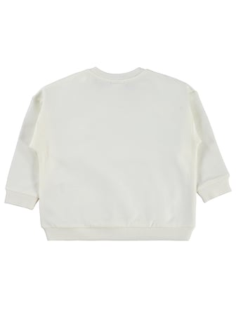 Civil Baby Büyük Mobil Çiçekli 6-18 Ay Sweatshirt - Ekru
